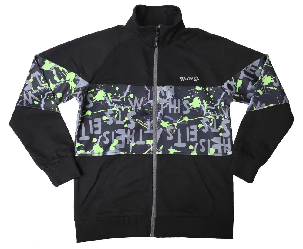 CHLAPECKÁ MIKINA černá Wolf M2452