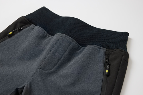 Dětské SOFTSHELLOVÉ KALHOTY ZATEPLENÉ šedé Wolf B2499C