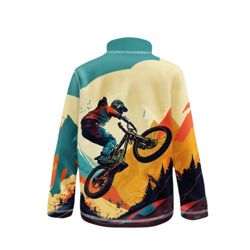 Chlapecká fleesová mikina Mountain Bike WAMU