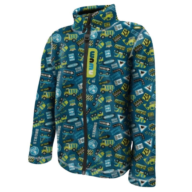 Chlapecká fleesová mikina  modrá Bagr  WAMU