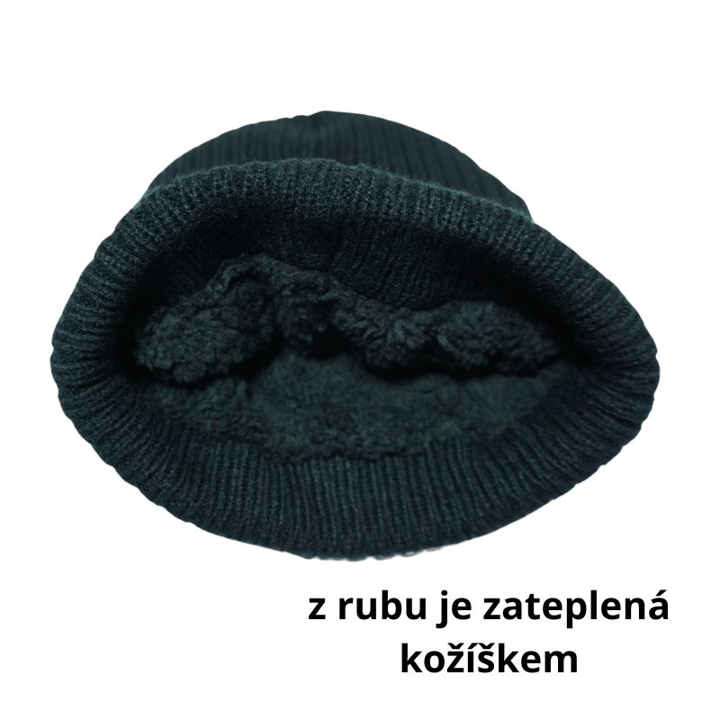 CHLAPECKÁ/PÁNSKÁ ZIMNÍ ČEPICE černá Echt F246