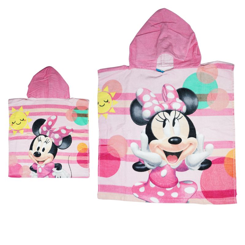 Dívčí pončo Minnie růžové 23MinP013