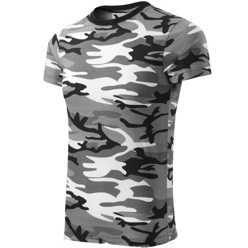 Malfini Camouflage Tričko unisex petrol