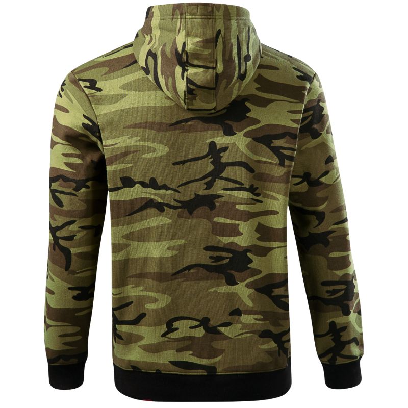 Pánská maskáčová mikina teplejší CAMO Zipper khaki Malfini