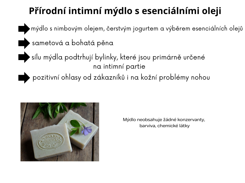 Přírodní intimní mýdlo s esenciálními oleji 50g