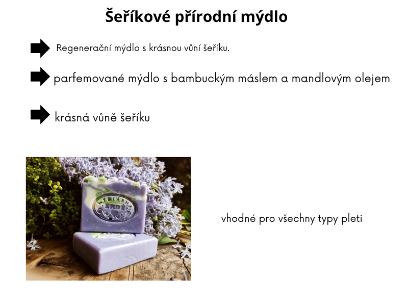 Přírodní mýdlo šeříkové 50g