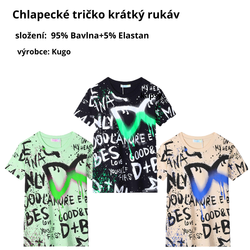 CHLAPECKÉ TRIČKO Kugo zelené FB3812
