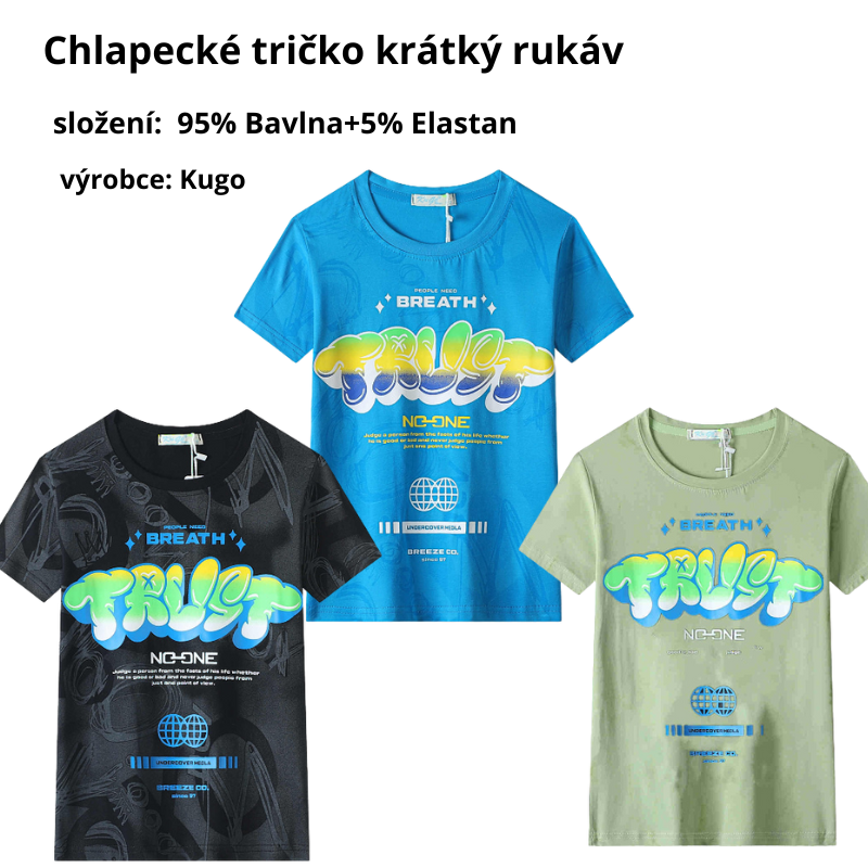CHLAPECKÉ TRIČKO Kugo sv.zelené FC0375