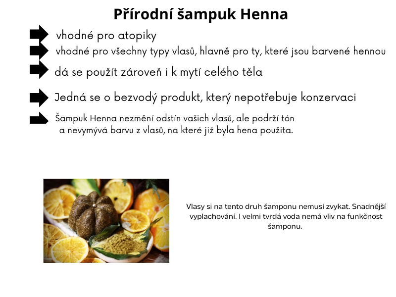 Přírodní šampuk Henna 20g