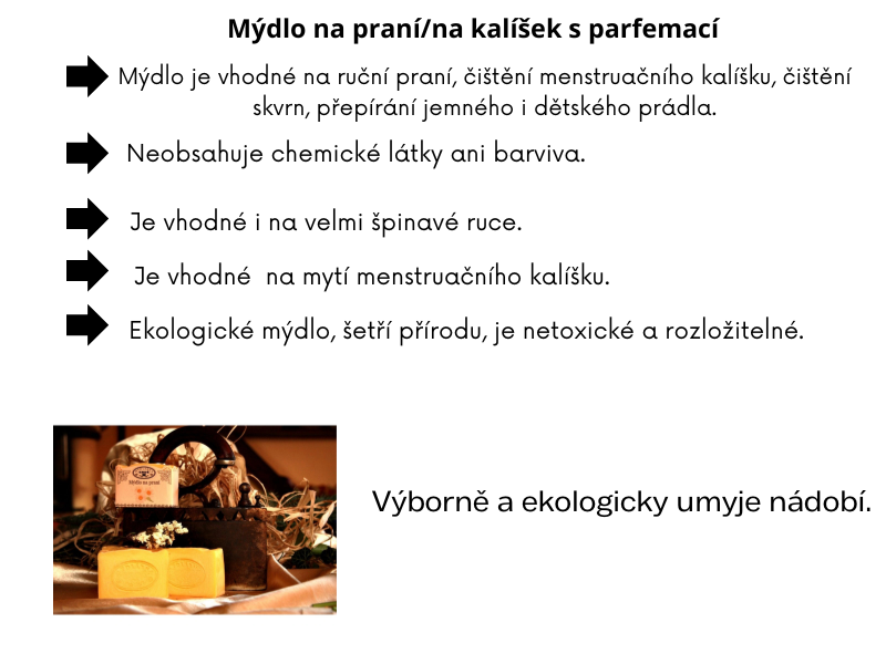 Mýdlo na praní/na kalíšek s parfemací 100g