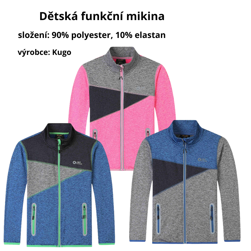 Dívčí funkční mikina růžová Kugo FH9610