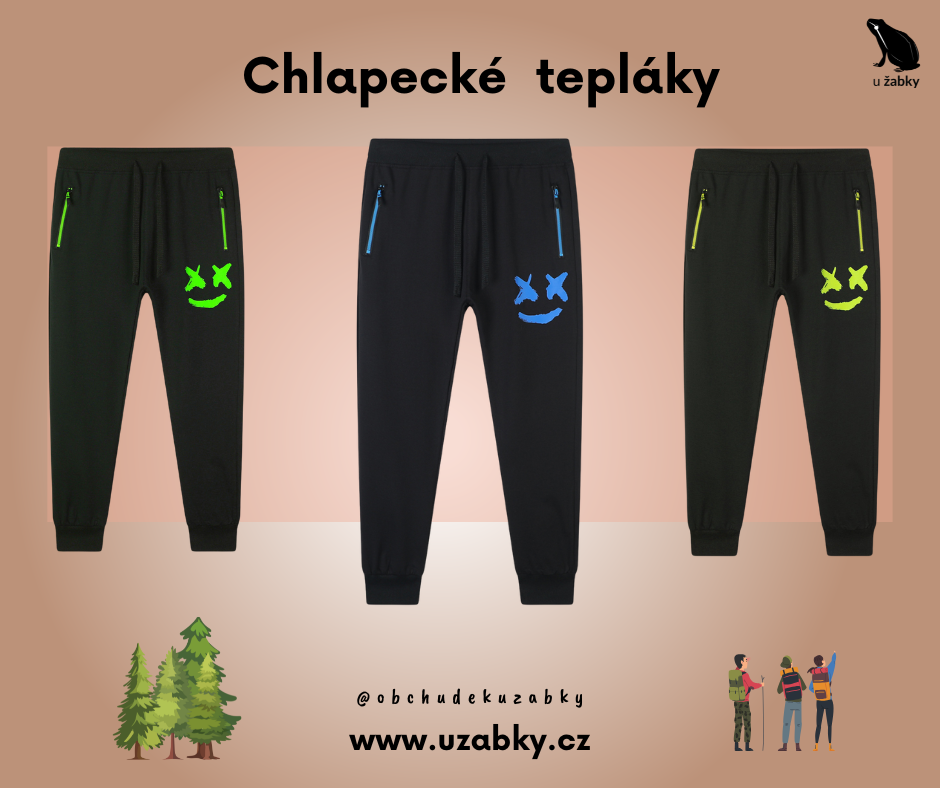 CHLAPECKÉ TEPLÁKY černé Kugo FT7053