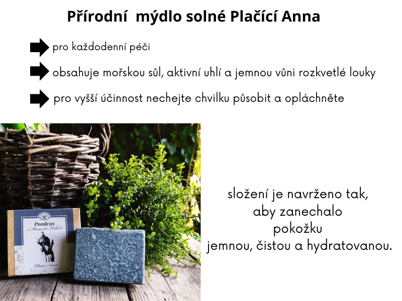 Solné přírodní mýdlo Plačící Anna 50g