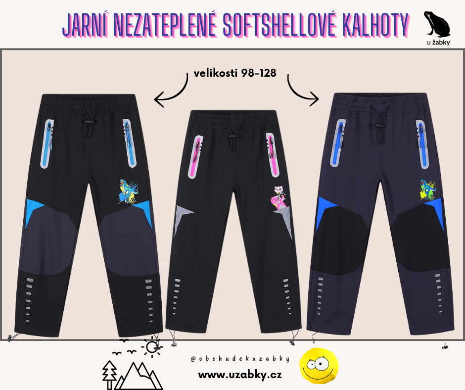 Dětské softshellové kalhoty nezateplené šedé Kugo HK8580