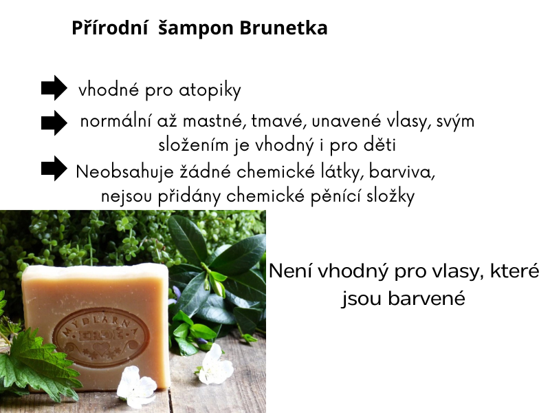 Přírodní mýdlový šampon Brunetka 100g