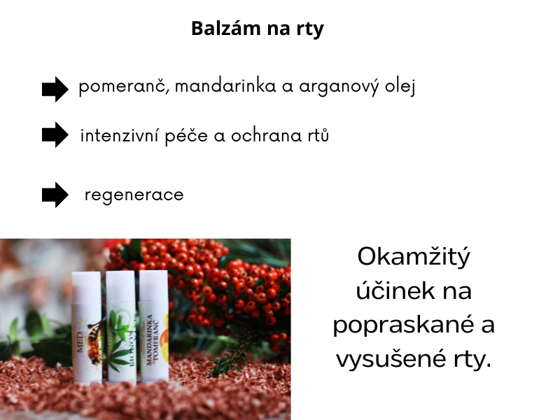 Balzám na rty Pomeranč a mandarinka