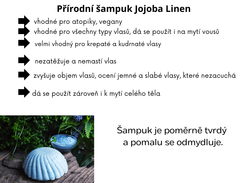 Přírodní šampuk  Jojoba Linnen 20g