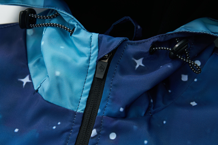 Chlapecká teplá šusťáková bunda modrá Wolf B2562