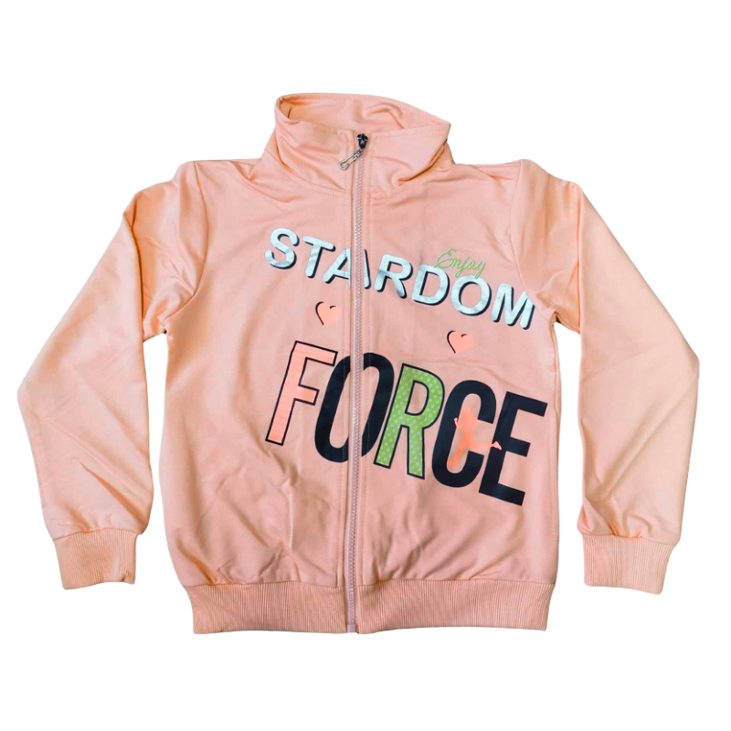 Dívčí mikina lososová Sezon L6012