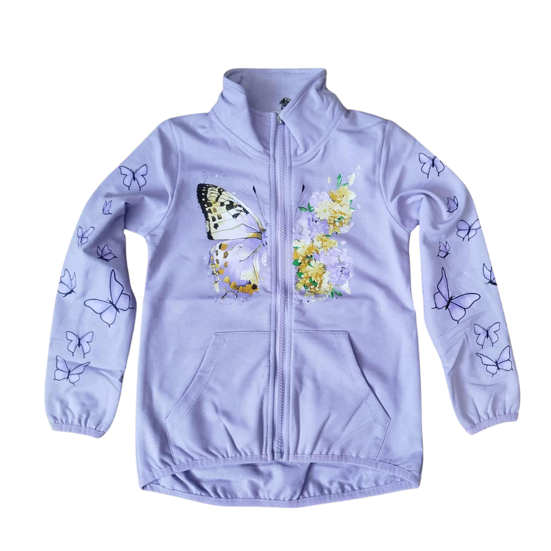 DÍVČÍ MIKINA fialová Kugo SM3595