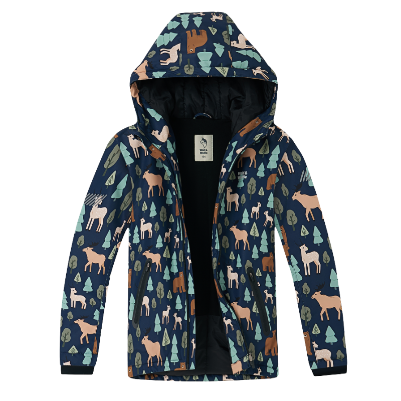 Chlapecká ZIMNÍ BUNDA tm.modrá Wolf B2563