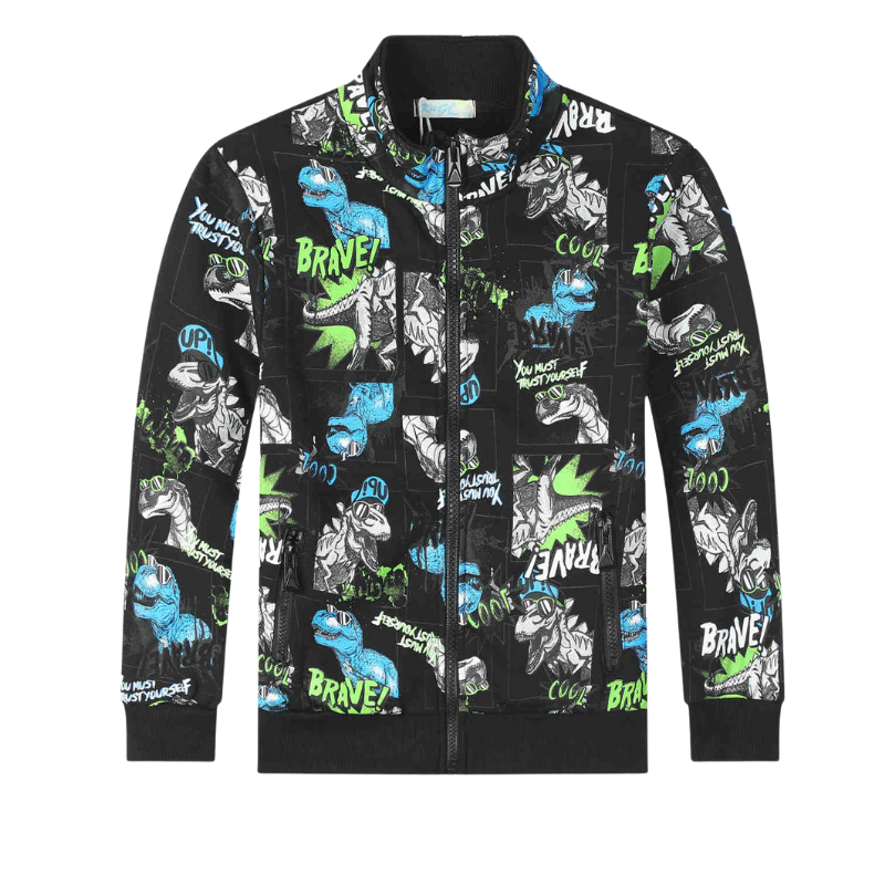 CHLAPECKÁ teplejší MIKINA černá Kugo GM9778