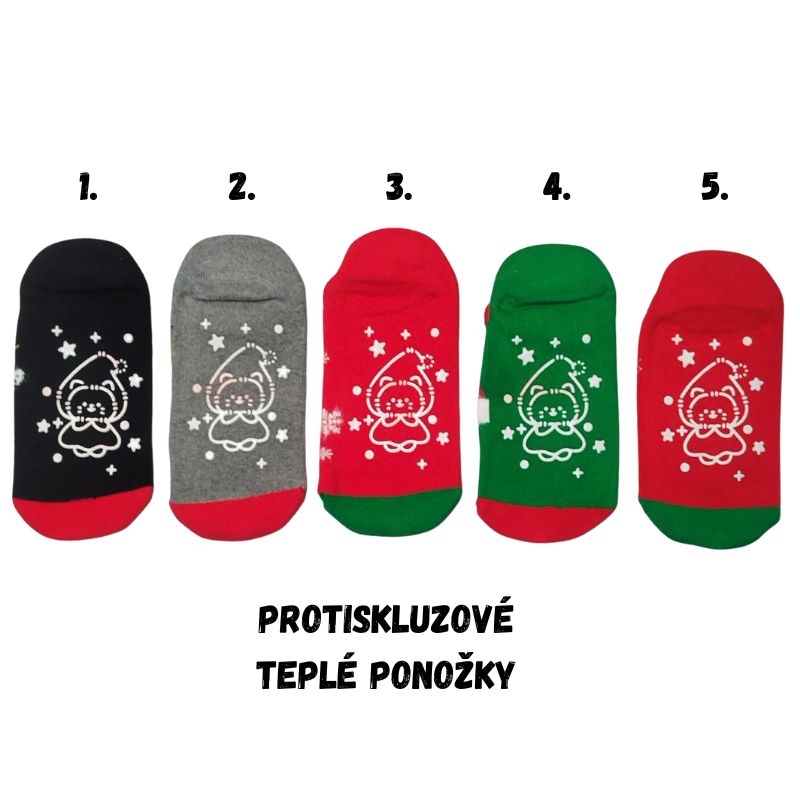 Vánoční teplé nízké ponožky Aura.Via SNDV555