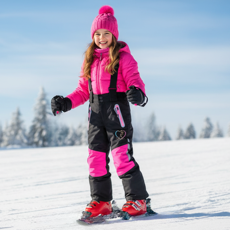 Dívčí softshellové zateplené KALHOTY černé Kugo HK5610