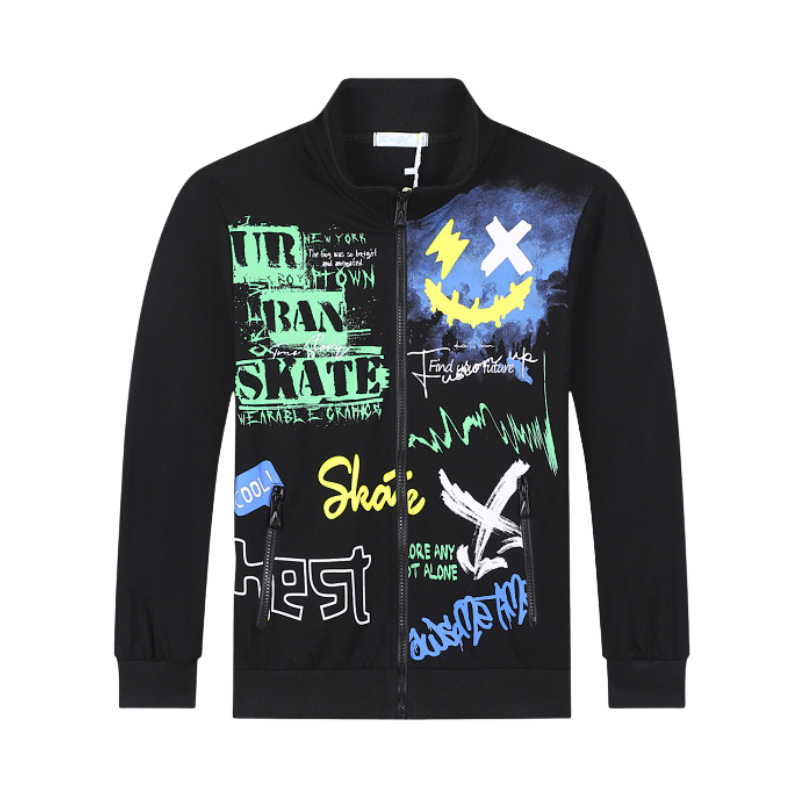 CHLAPECKÁ MIKINA černá Kugo GM8719