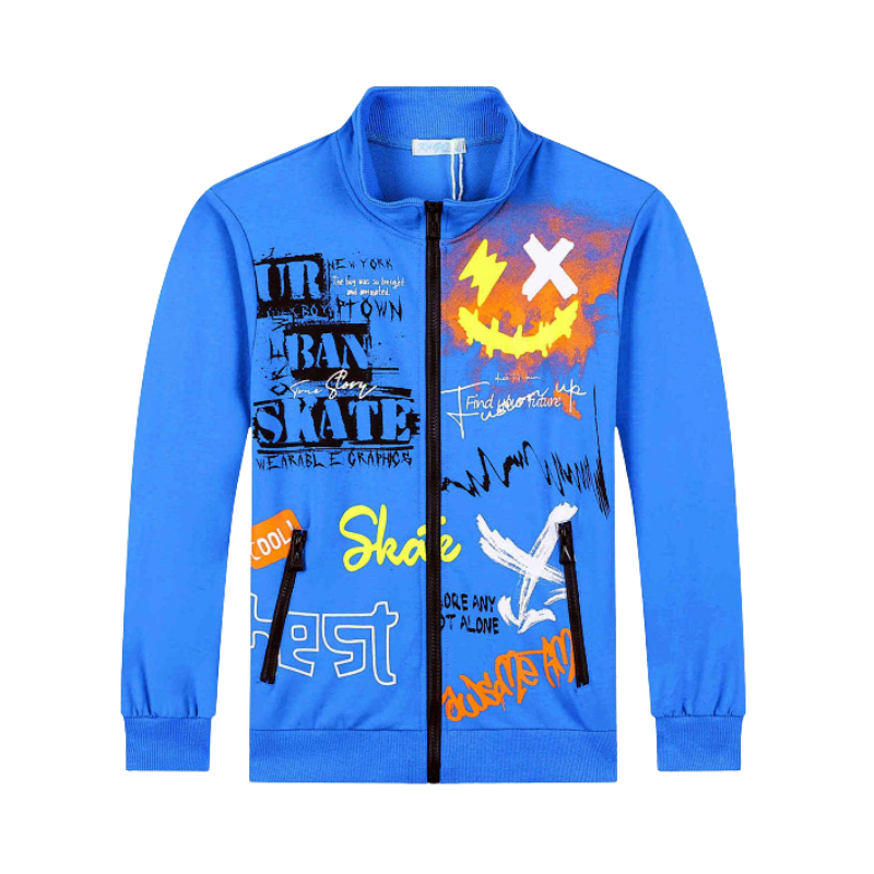 CHLAPECKÁ MIKINA modrá Kugo GM8719