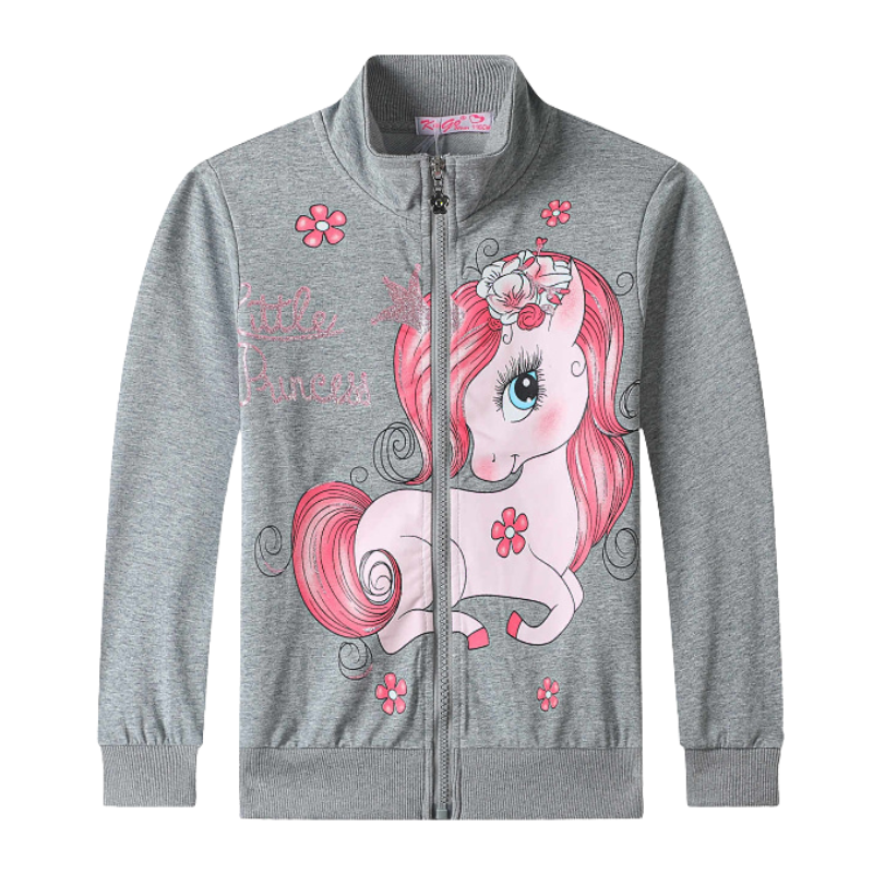 DÍVČÍ MIKINA šedá Kugo SM3535