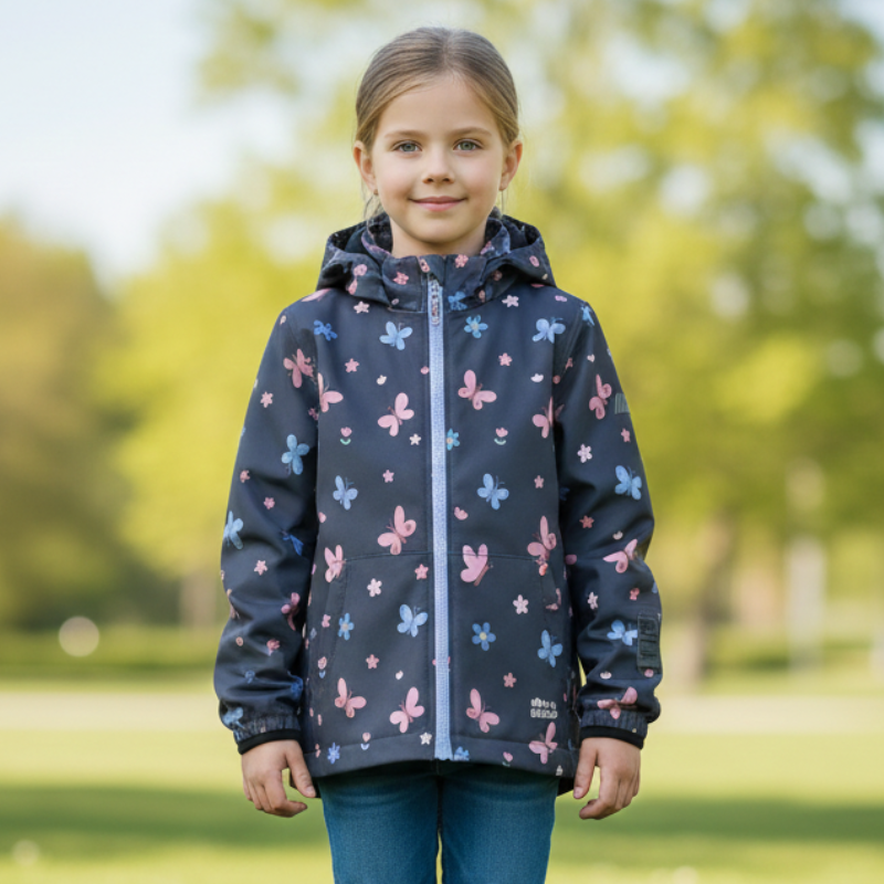 Dívčí softshellová bunda s fleesem Wolf and Wolfie B2663