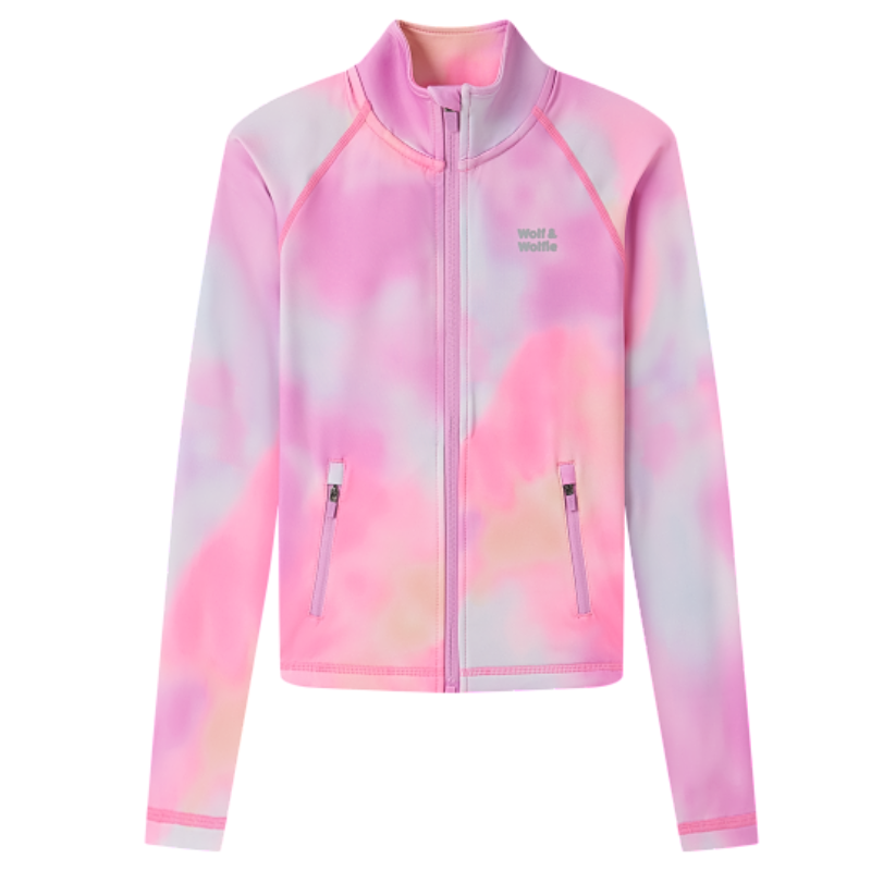 Dívčí mikina růžová Wolf & Wolfie M2642