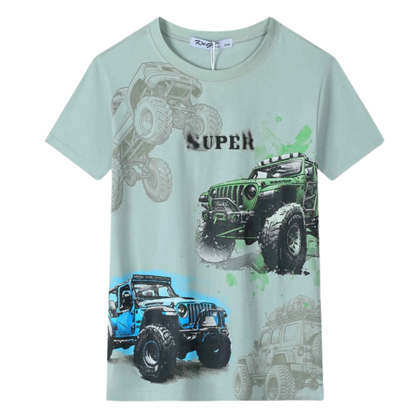 Chlapecké tričko šedokhaki Kugo ZC8867