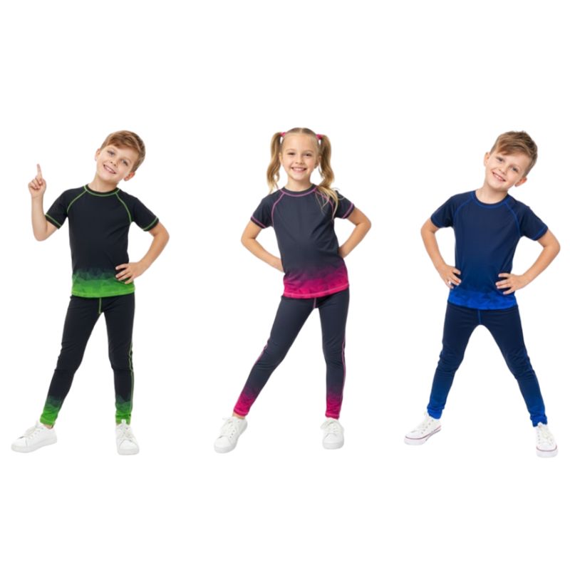 Dětské funkční tričko černé Kugo PC2520