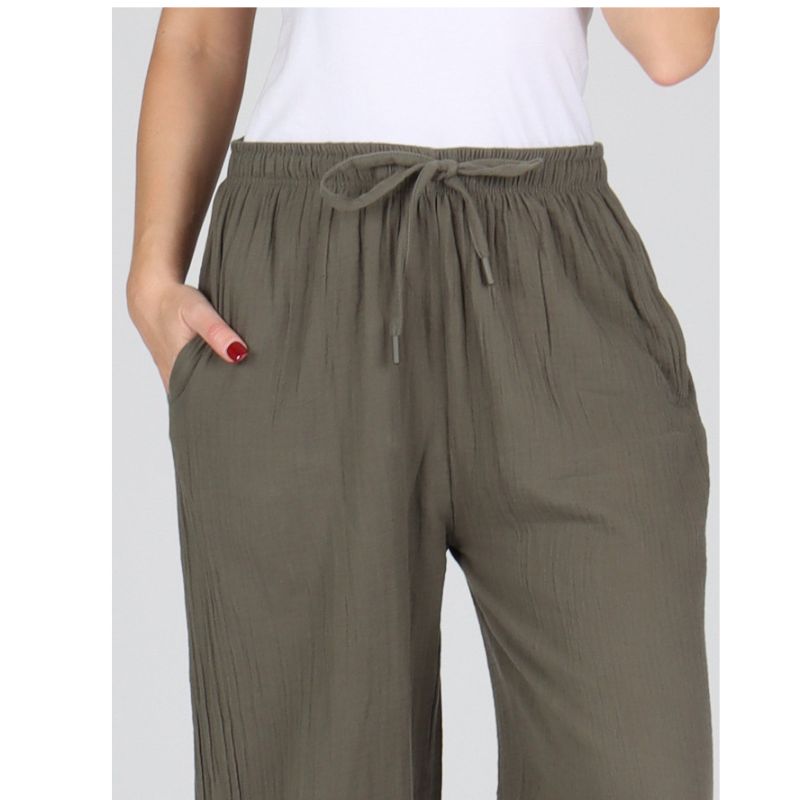 Dámské kalhoty Alexa khaki 010 Evona