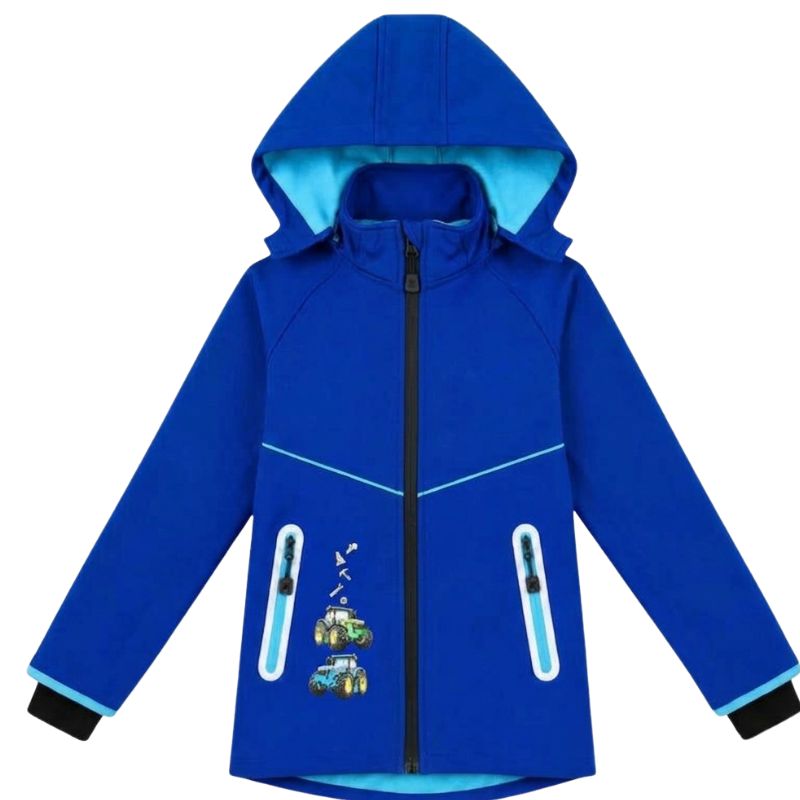 Chlapecká softshellová bunda (fleece) modrá HB5868