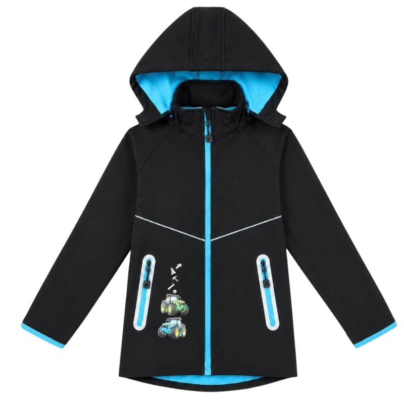 Chlapecká softshellová bunda (fleece) černá HB5868