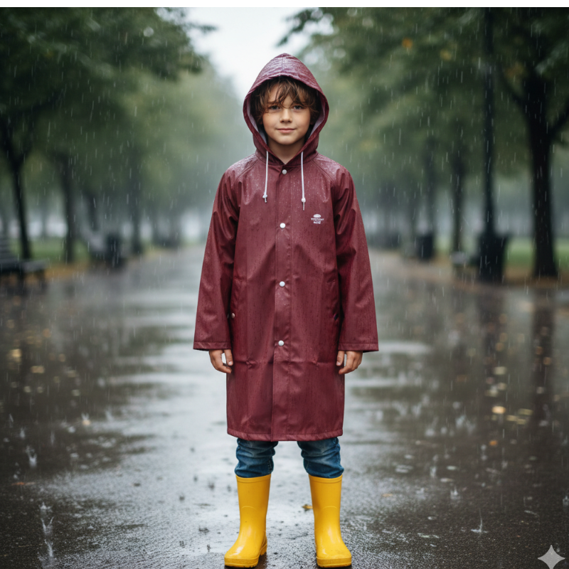 vel.160,170-Dorostenecká pláštěnka VIOLA  5512SM- bordó barva