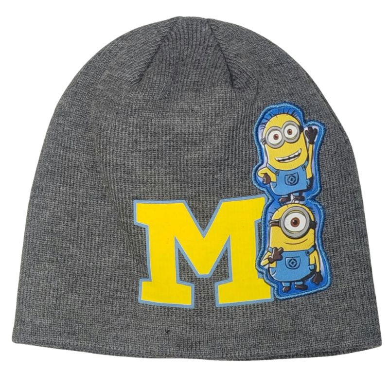 obvod 52-Chlapecká zimní čepice Minions - šedá barva