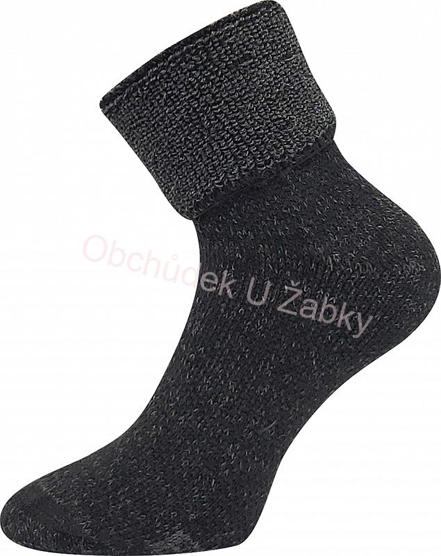 Teplé ponožky Polaris černá Fuski Boma Voxx