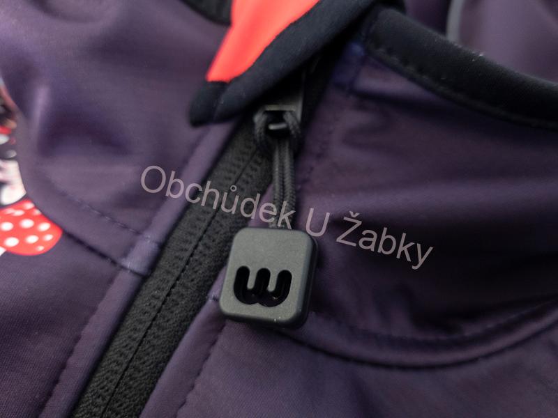 Dívčí softshellová bunda sova fialová WAMU
