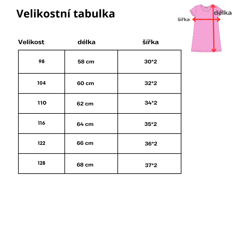 DÍVČÍ NOČNÍ KOŠILE růžová Kugo MC5851