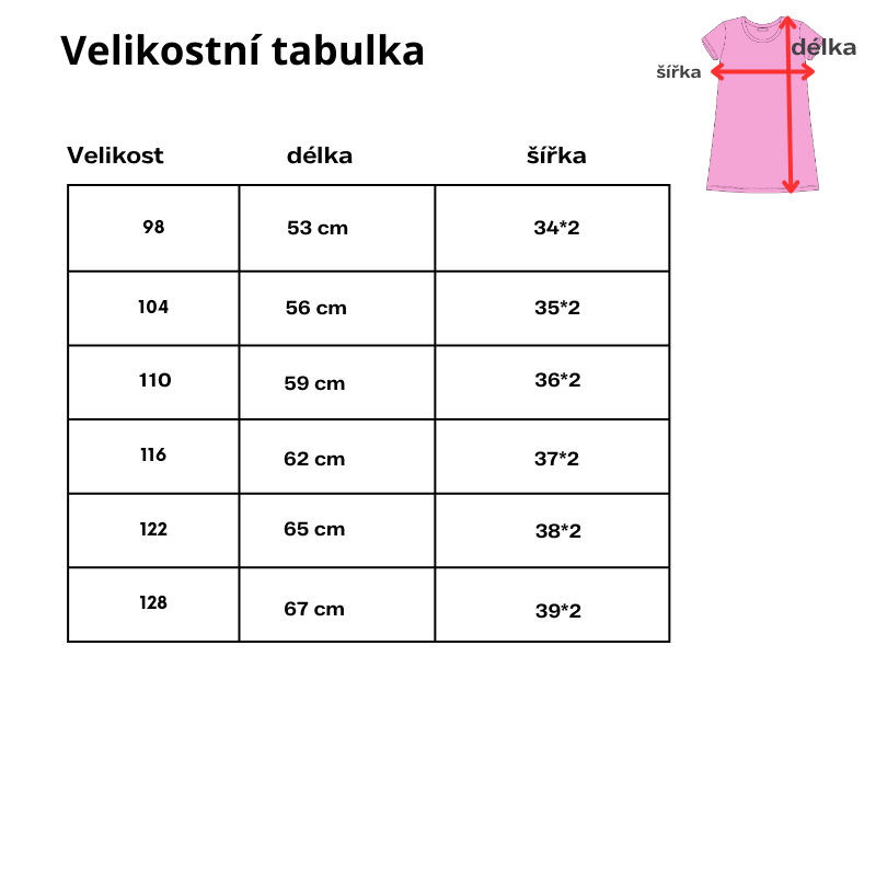 DÍVČÍ NOČNÍ KOŠILE růžová Wolf S2581