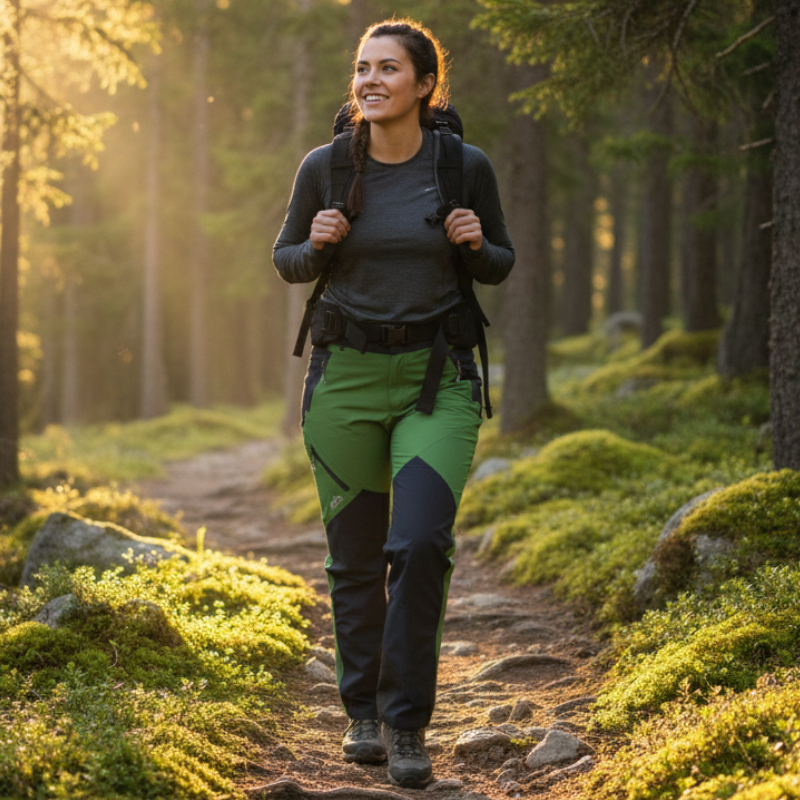 Dámské SOFTSHELLOVÉ KALHOTY černá/zelená Temster 23010