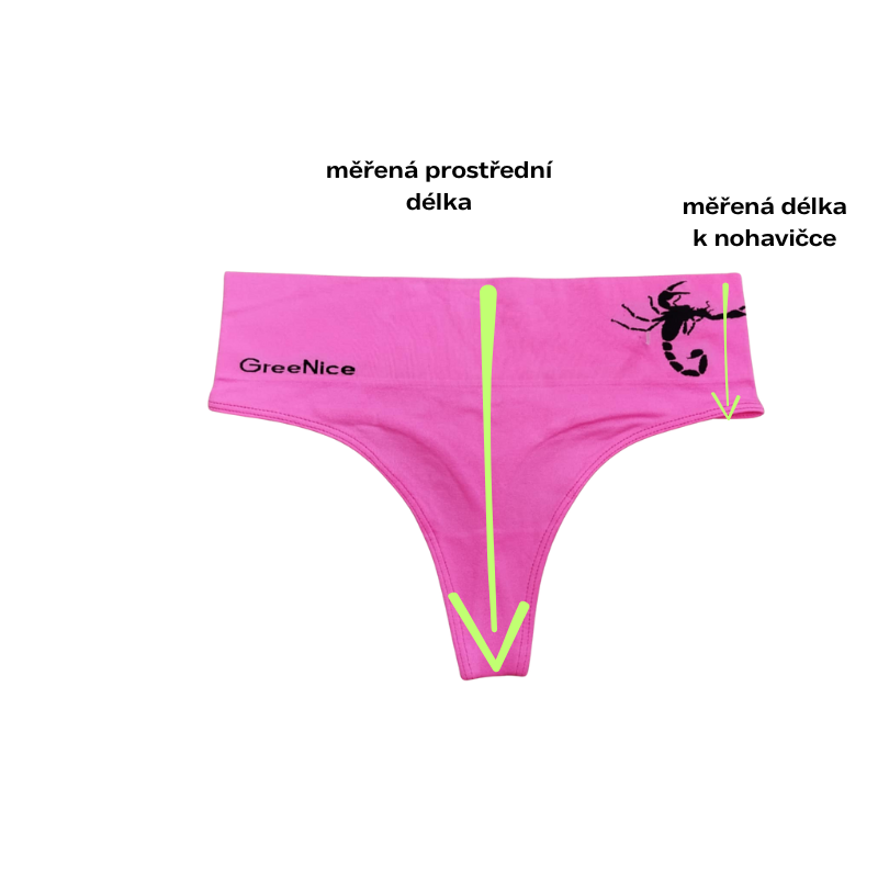Dámské bezešvé  kalhotky/tanga  Greenice 6816
