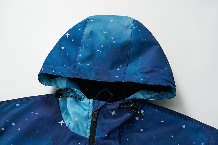 Chlapecká teplá šusťáková bunda modrá Wolf B2562