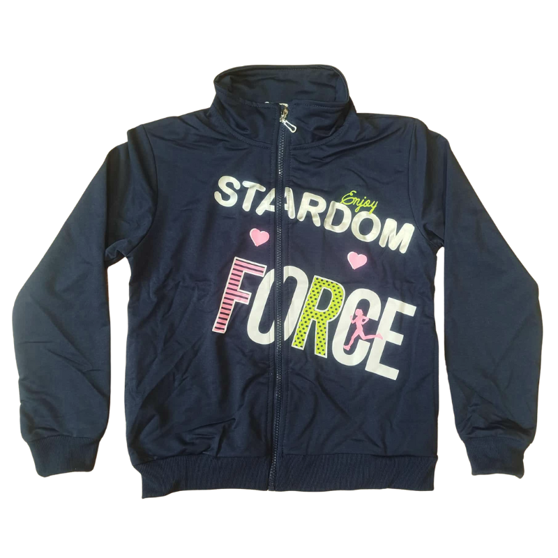 Dívčí mikina tm.modrá Sezon L6012