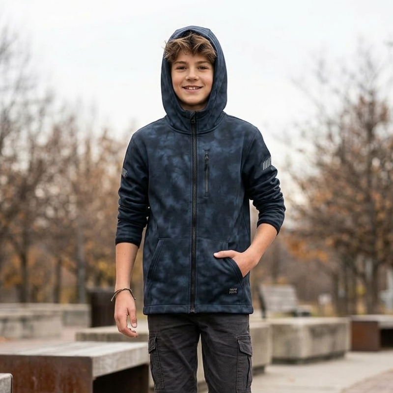 Chlapecká softshellová bunda s fleesem Wolf and Wolfie B2665