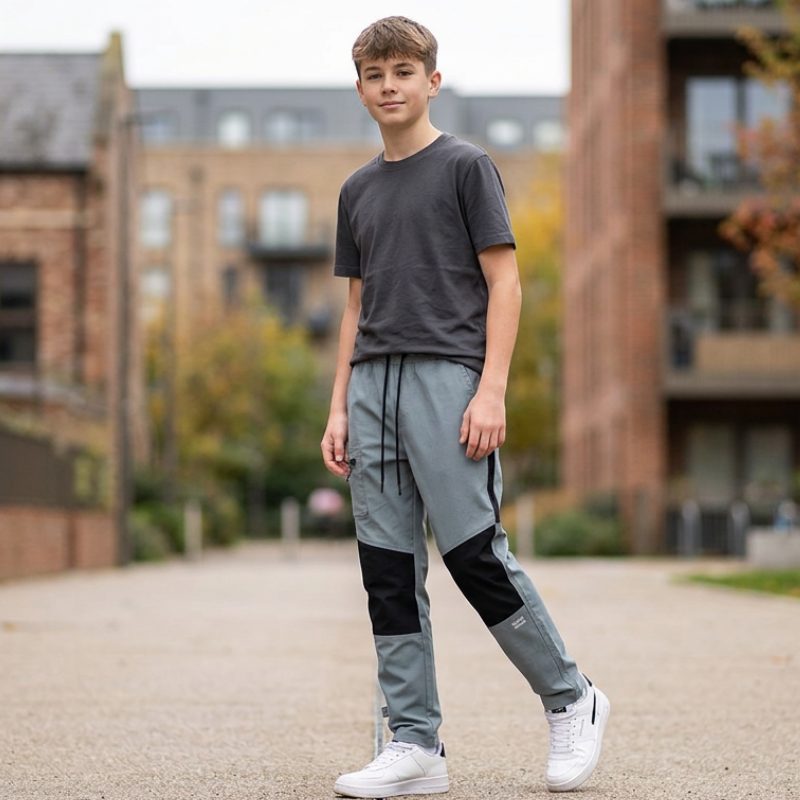 Chlapecké plátěné kalhoty khaki Wolf&Wolfie T2659